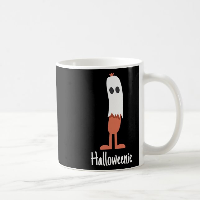 Mug Ghost Hot Dog Halloweenie Costume Amusant Nourritu (Droite)