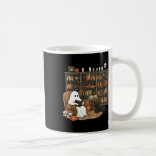 Mug Ghost Reading Livres Librairie Enseignant Hallowee