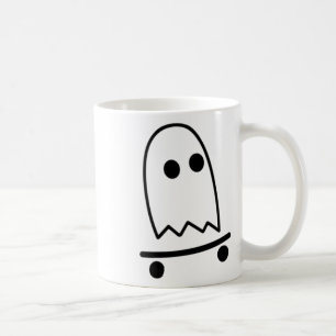 Mug Ghost Skateboard Lazy Costume d'Halloween Fun Ska