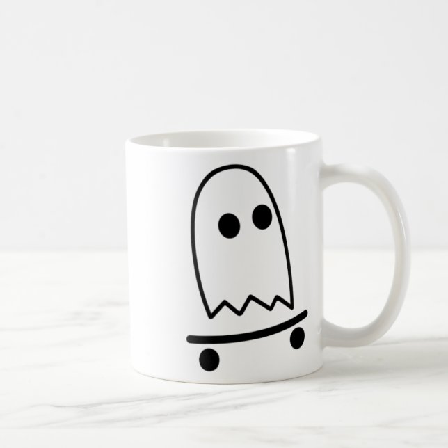 Mug Ghost Skateboard Lazy Costume d'Halloween Fun Ska (Droite)