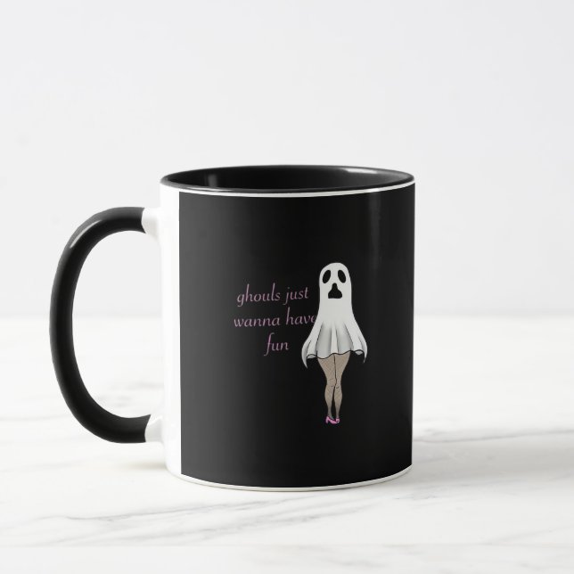 Mug Ghouls Veut Juste Avoir Une Citation De Slogan Amu (Gauche)