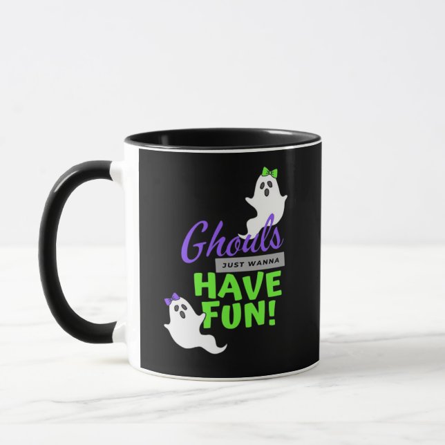 Mug Ghouls veut juste s'amuser drôle automne (Gauche)
