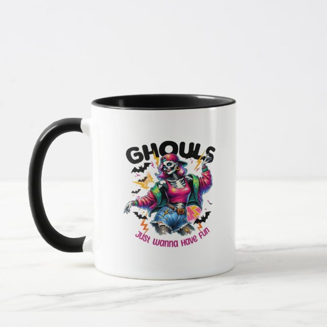 Mug Ghouls veut juste s'amuser Halloween Vibes (Gauche)