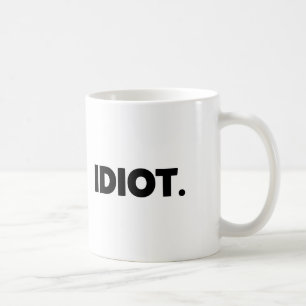 Mug Gi adulte offensif grossier de nouveauté d'idiot
