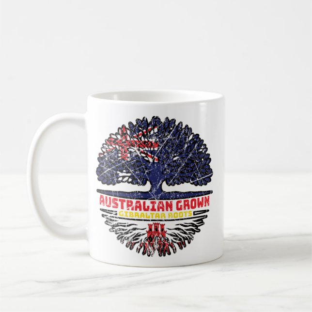 Mug Gibraltar Gibraltarian Australian Australia Tree (Gauche)