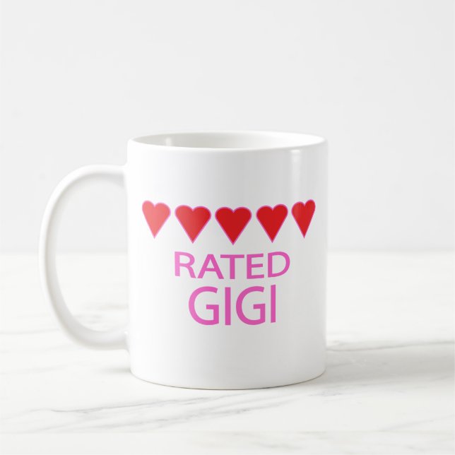 Mug Gigi à cinq coeurs (Gauche)
