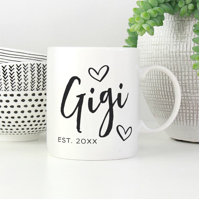 Mug Gigi Année Grandma établie (Créateur téléchargé)
