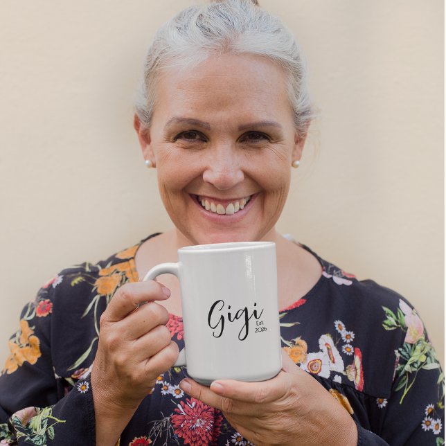 Mug Gigi écriture noire établie  (Créateur téléchargé)