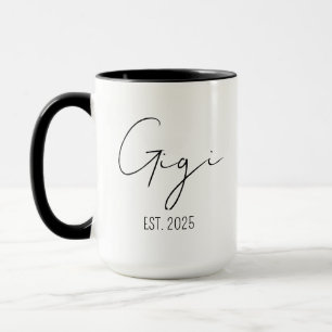 Mug Gigi et Papa Mugs, Annonce de Grossesse pour Grand