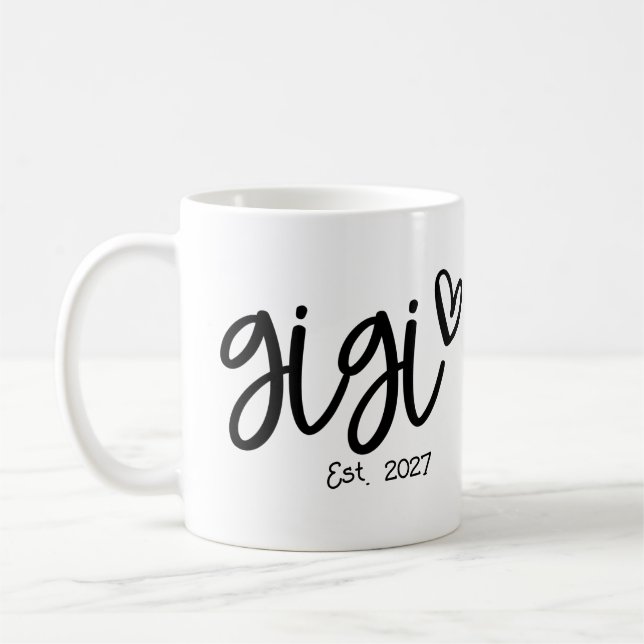 Mug GiGi établie 2027, Première fois grand-mère (Gauche)