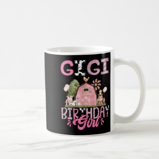 Mug Gigi Of The Birthday Girl Cute Farm Cow Birthday G (Droite)