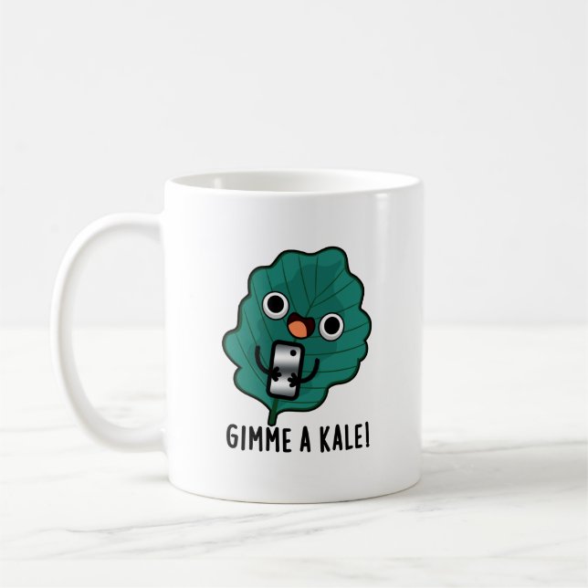 Mug Gimme Un Kale Funny Veggie Pun (Gauche)