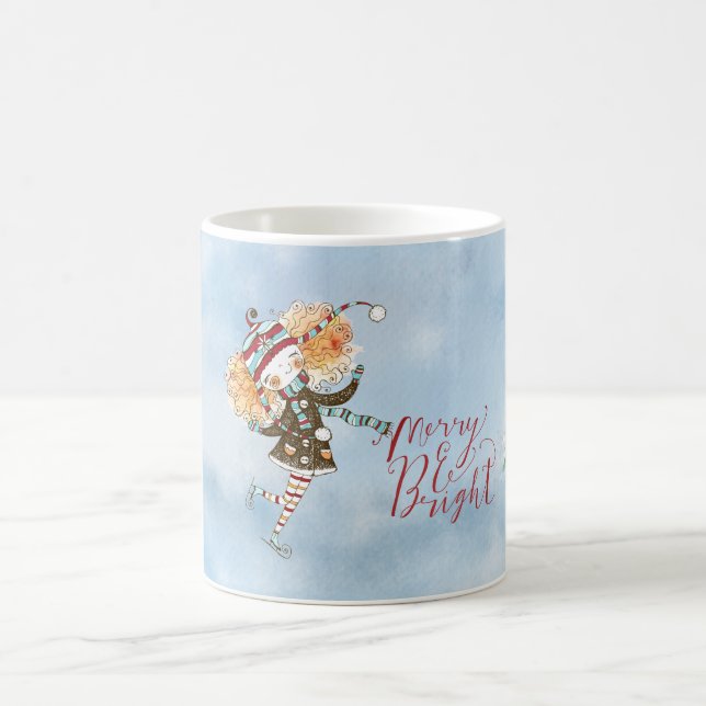 Mug Gingembre Whimsical Hair Ski vacances (Centre)