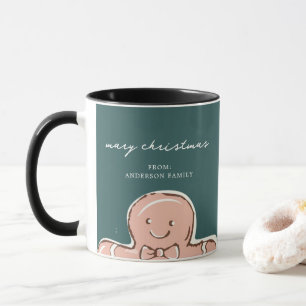 Mug GingembrePainMétal vertJoyeux Noël