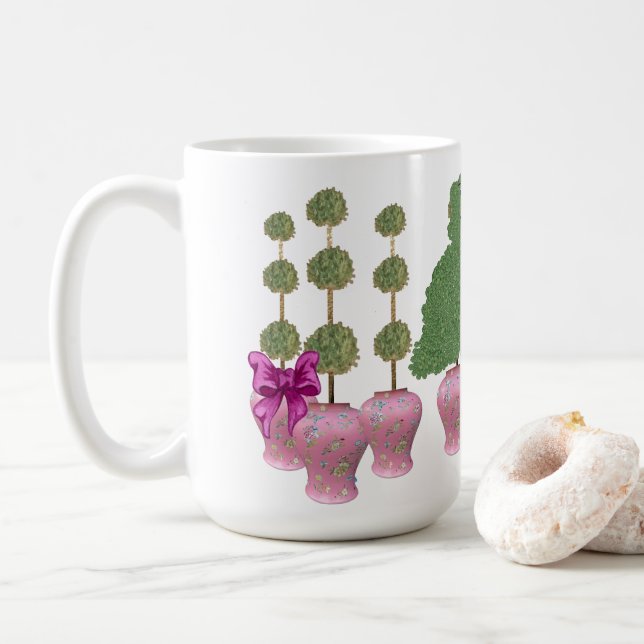 Mug Ginger Jars Staffordshire Chiens Poster de l'art o (Avec donut)