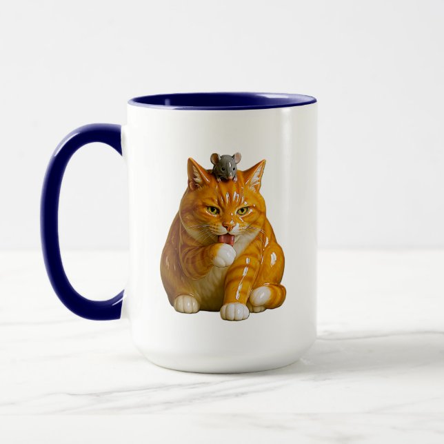 Mug Ginger Tabby Cat (Gauche)