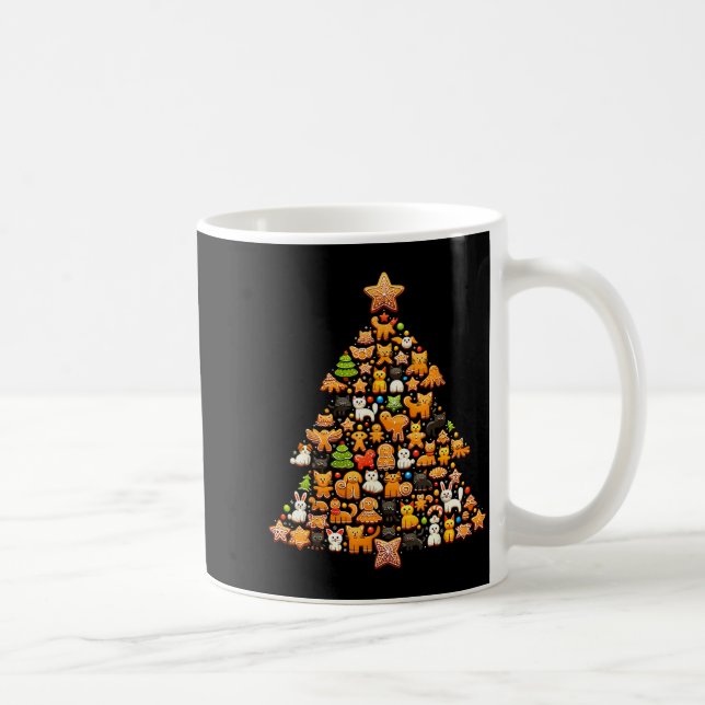 Mug Gingerbread Christmas Tree Funny Gingerbread Anima (Droite)