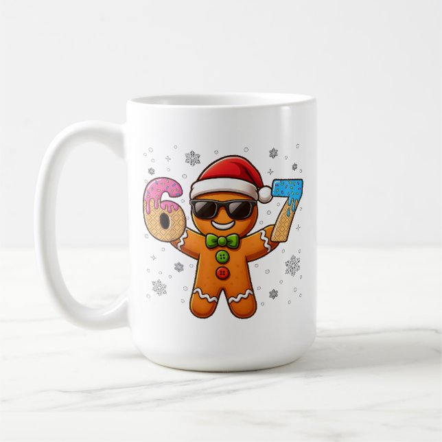 Mug Gingerbread Cool 67 — Numéros de glace de fêtes (Gauche)