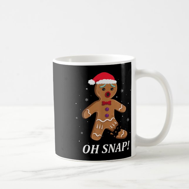 Mug Gingerbread Man Oh Snap Christmas Cookie Costume K (Droite)