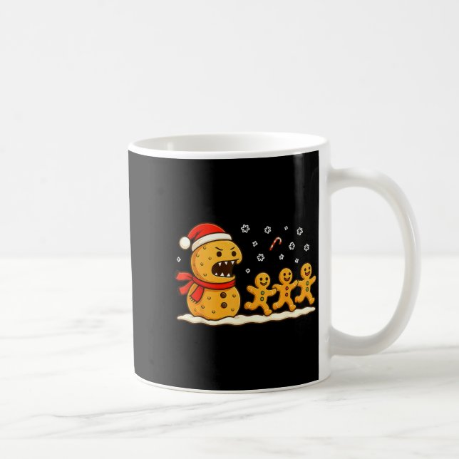 Mug Gingerbread Monster Chase Funny Christmas Cookie X (Droite)