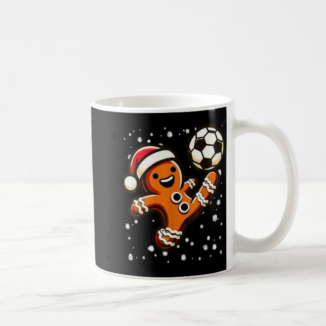 Mug Gingerbread Plays Soccer Bicycle Kick, Cookie Chri (Droite)