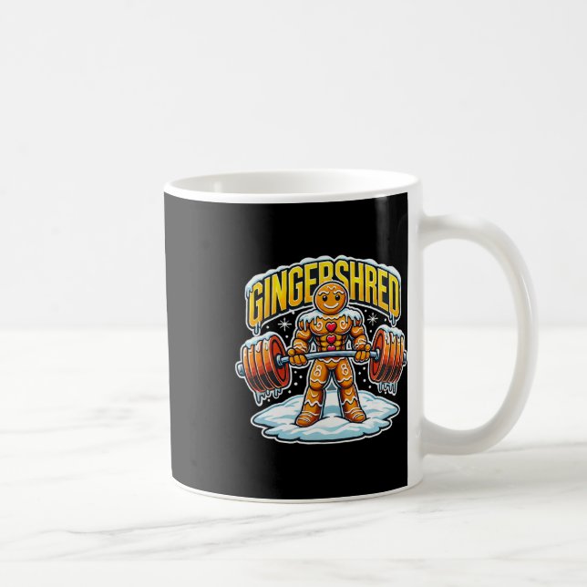 Mug Gingersher Funny Gingerbread Homme Gym Bodybuildin (Droite)