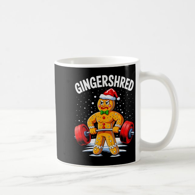 Mug Gingershred Funny Gingerbread Man Gym Bodybuilding (Droite)