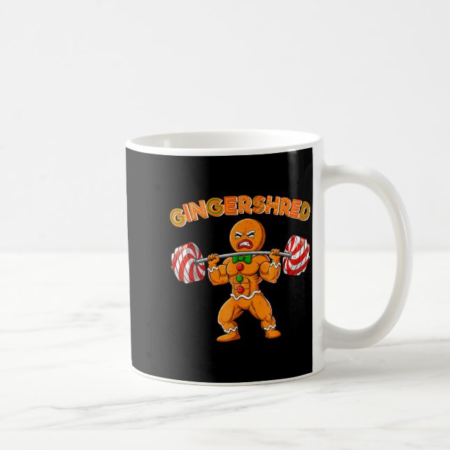 Mug Gingershred Funny Men Gym Bodybuilding Gingerbread (Droite)