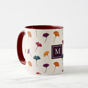 Mug Ginkgo Leaf Motif Automne Couleurs Automne