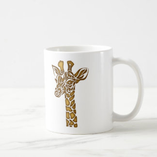 Mug Girafe aux ornements ethniques et tribaux