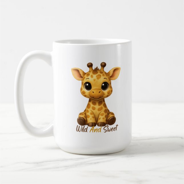 Mug Girafe Bébé Mignonne (Gauche)