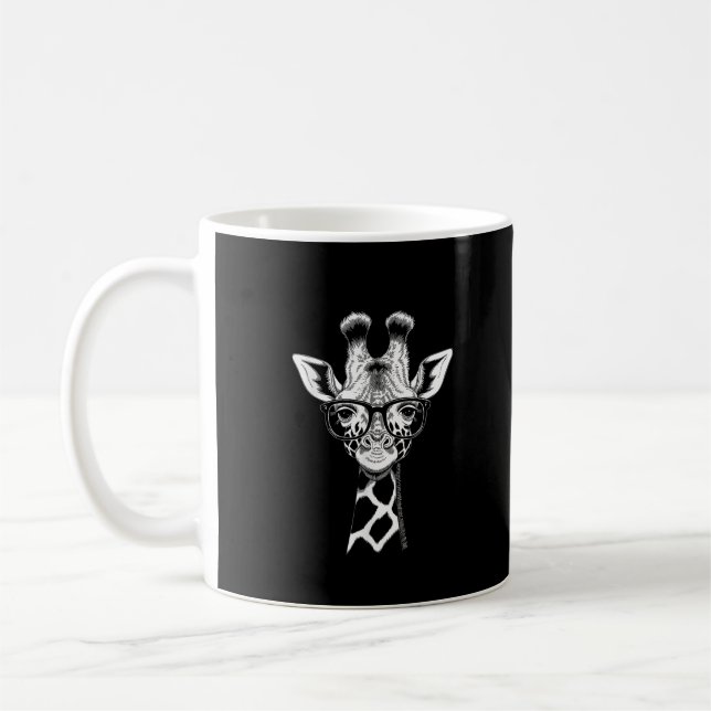 Mug Girafe Cool Graphique Décontracté Été Drôle Mignon (Gauche)