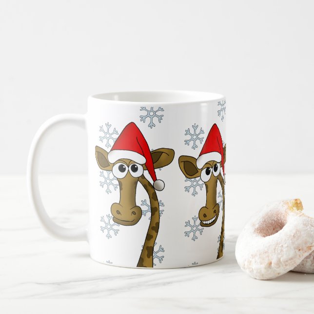 Mug Girafe de Christmas (Avec donut)