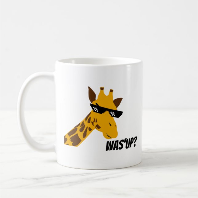 Mug girafe disant (Gauche)