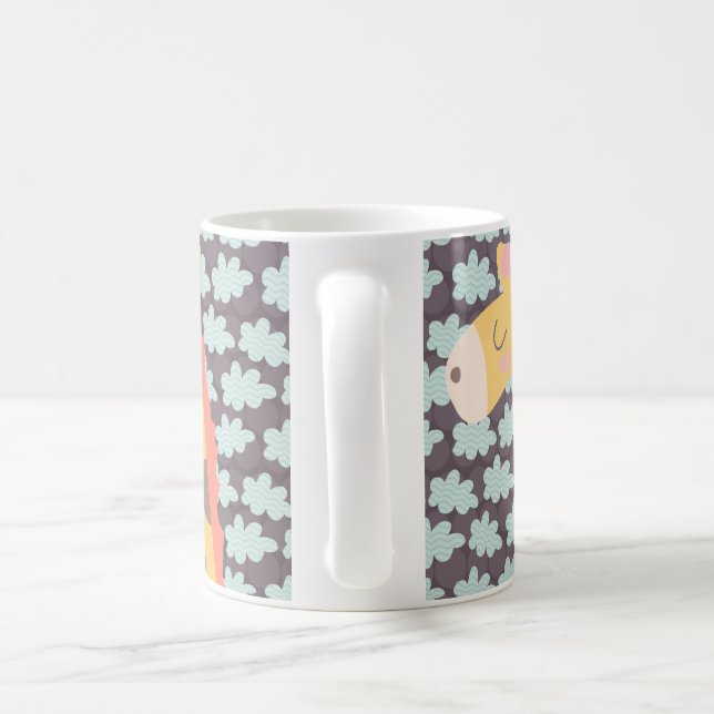 Mug Girafe et nuages (Poignée)