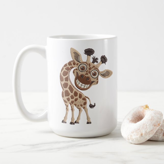 Mug Girafe Fou Cool (Avec donut)