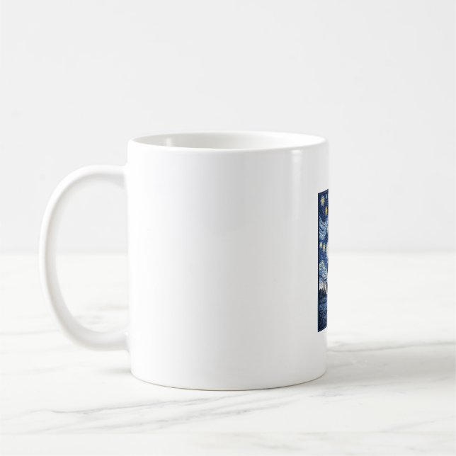 Mug Girafe Nuit Étoilée Vintage (Gauche)