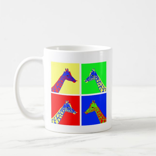 Mug Girafe Pop Art Double Face (Gauche)