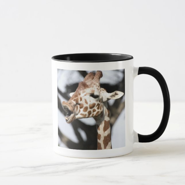 Mug Girafe réticulée au visage drôle, San Francisco (Droite)