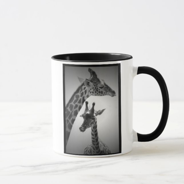 Mug girafes, mère et enfant (Droite)