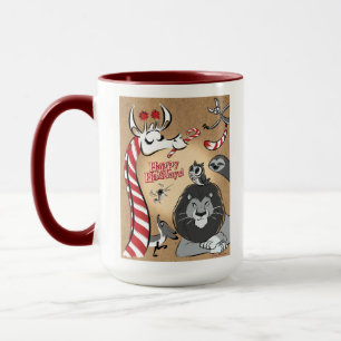 Mug GIRAFFE À LA CANNE DE BONBON & SES AMIS par Jeff W