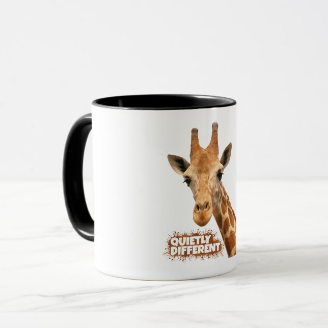 Mug Giraffe Au Calme Différent - Giraffe Art (Devant gauche)