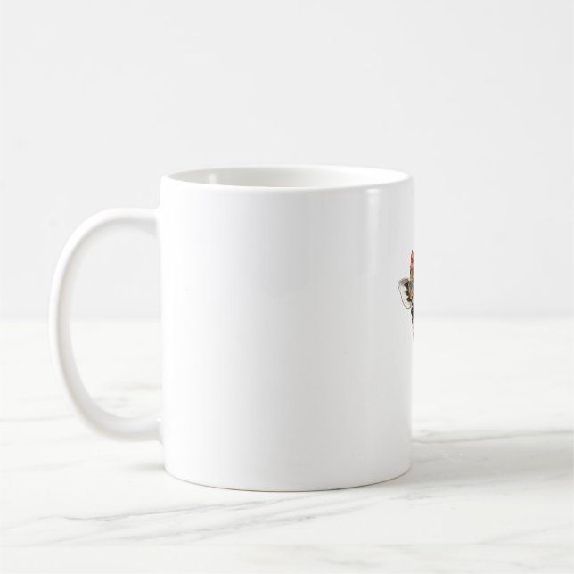 Mug Giraffe Boho Fleur sauvage Coquette Bow Maman Mère (Gauche)