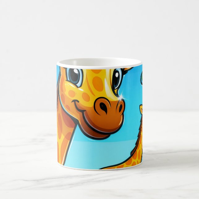 Mug Giraffe Cartoon mignonne (Centre)