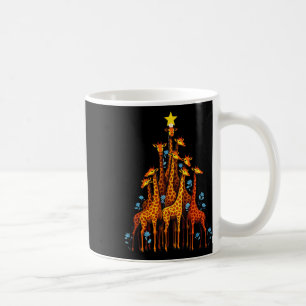 Mug Giraffe Cute Dans L'Arbre De Noël Giraffe Florale