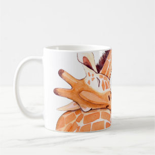 Mug Giraffe dormante : Aquarelle douce