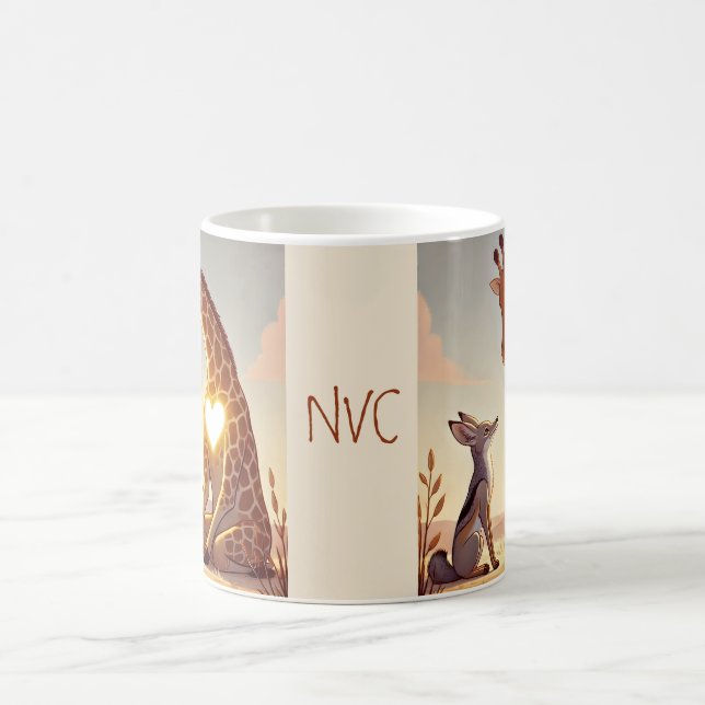 Mug Giraffe et Jackal NVC - Communication non violente (Centre)
