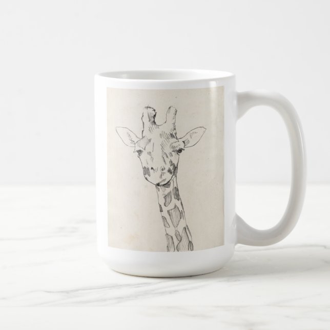 Mug Giraffe Portrait | Croquis (Droite)