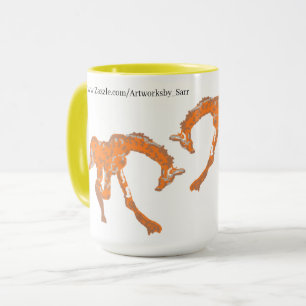 Mug : Giraffes se battant