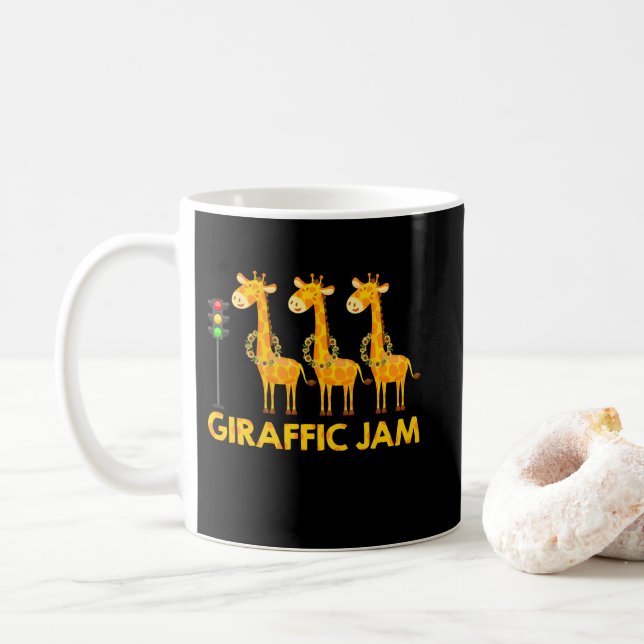 Mug Giraffic Jam Cute Giraffe feu de circulation (Avec donut)